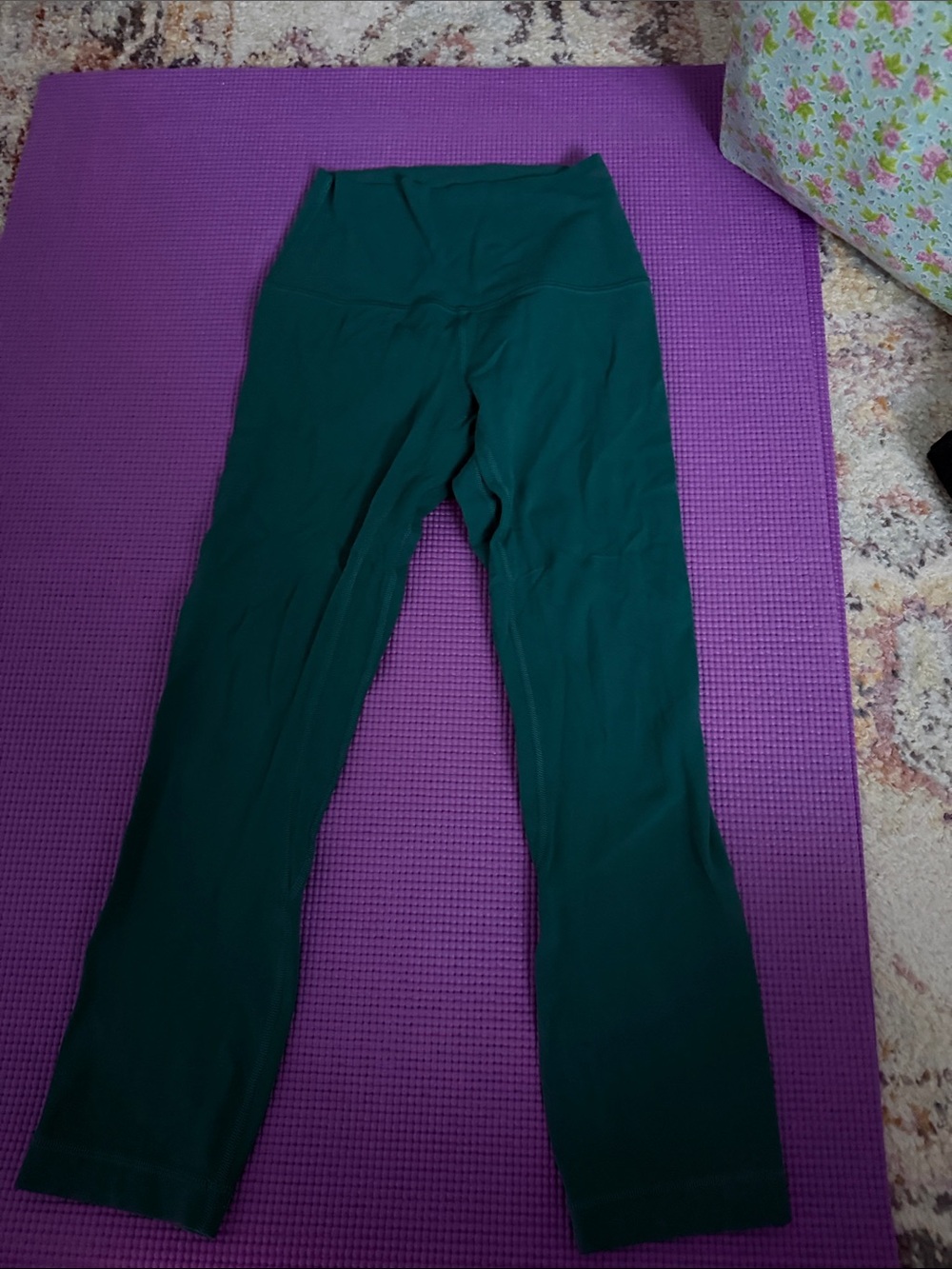 lululemon athletica Deep Teal Align Cropped Leggings